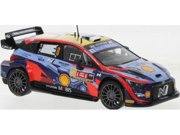 Hyundai i20 N Rally1 #8 WRC Rally Ypern 2022 O.Tanak/M.Jarveoja 1:43 Scale IXO Diecast Model Car-IXO-Diecast Model Centre