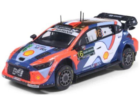 Hyundai i20 N Rally1 Rally Saudi Arabia 2025 #16 A.Fourmaux/A.Coria 1:43 Scale IXO Diecast Model Car-IXO-Diecast Model Centre