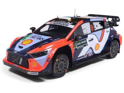 Hyundai i20 N Rally1 Rally Saudi Arabia 2025 #8 O.Tanak/M.Jarveoj 1:18 Scale IXO Diecast Model Car-IXO-Diecast Model Centre