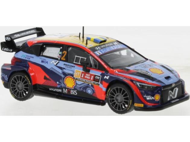 Hyundai i20 N Rally2 #2 WRC2 Rally Ypern 2022 O.Solberg/E.Edmondson 1:43 Scale IXO Diecast Model Car-IXO-Diecast Model Centre