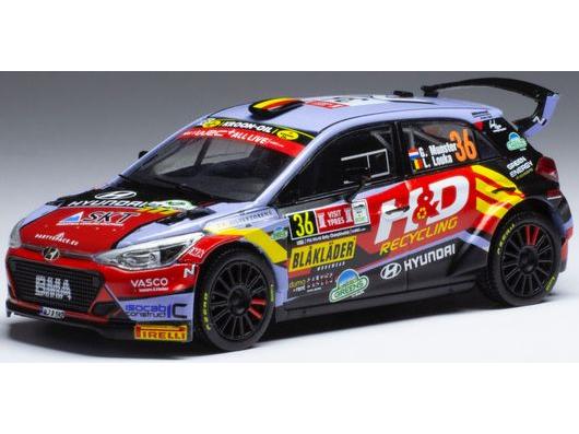 Hyundai i20 N Rally2 #36 Rally Ypres 2021 G.Munster/L.Louka 1:43 Scale IXO Diecast Model Car-IXO-Diecast Model Centre