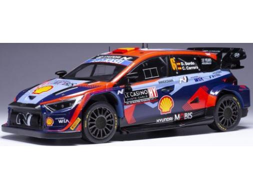 Hyundai i20 N WRC1 #6 D.Sordo/C.CarreraRally Monte Carlo 2023 1:18 Scale Diecast Model-IXO-Diecast Model Centre