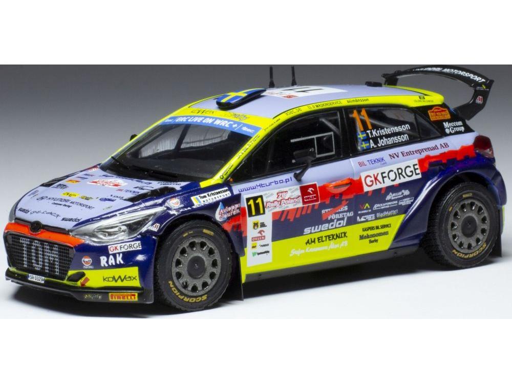 Hyundai i20 R5 #11 Rallye Poland 2022 T.Kristensson/A.Johansson 1:43 Scale IXO Diecast Model Car-IXO-Diecast Model Centre