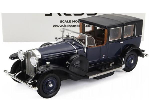Isotta Fraschini Tipo 8A Landaulet Sala Semi Convertible Open 1924 Blue 1:43 Scale Kess Resin Model-Kess-Diecast Model Centre