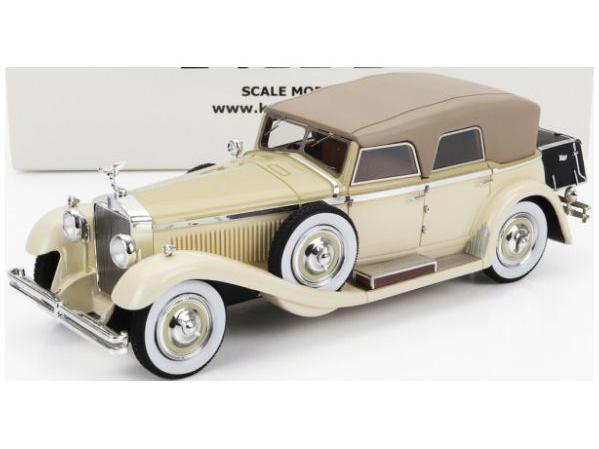 Isotta Fraschini Tipo 8A SS Beige Castagna ch.1651 Cabrio Closed 1930 1:43 Scale Kess Resin Model-Kess-Diecast Model Centre