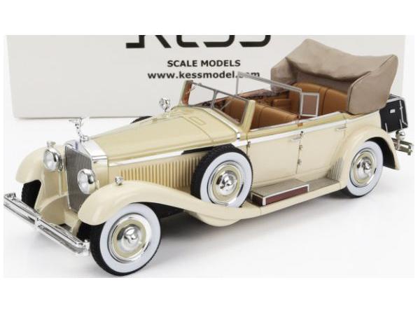 Isotta Fraschini Tipo 8A SS Beige Castagna ch.1651 Cabrio Open 1930 1:43 Scale Kess Resin Model-Kess-Diecast Model Centre
