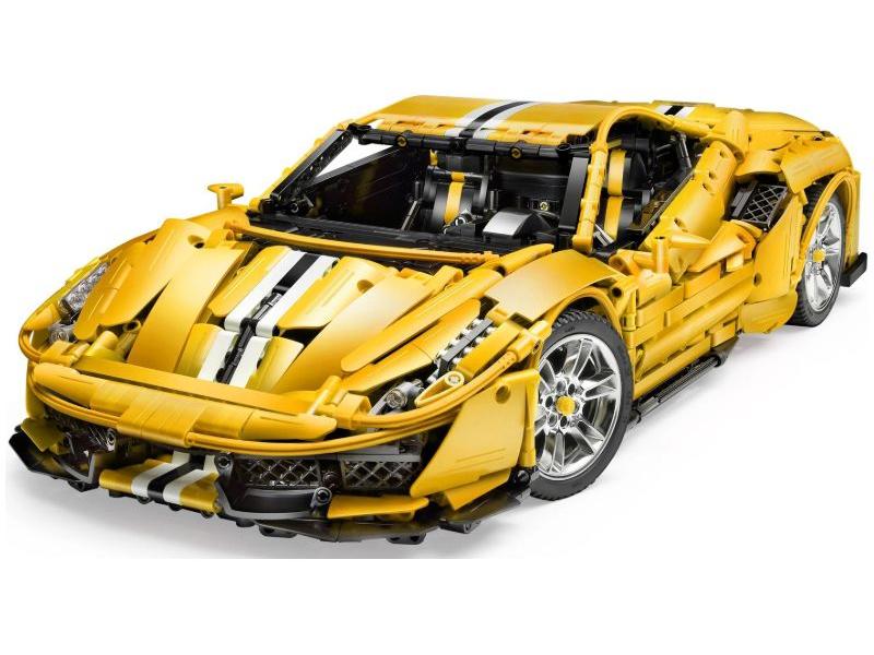 Italian Yellow Supercar (3187pcs) Cada Kit-Cada-Diecast Model Centre