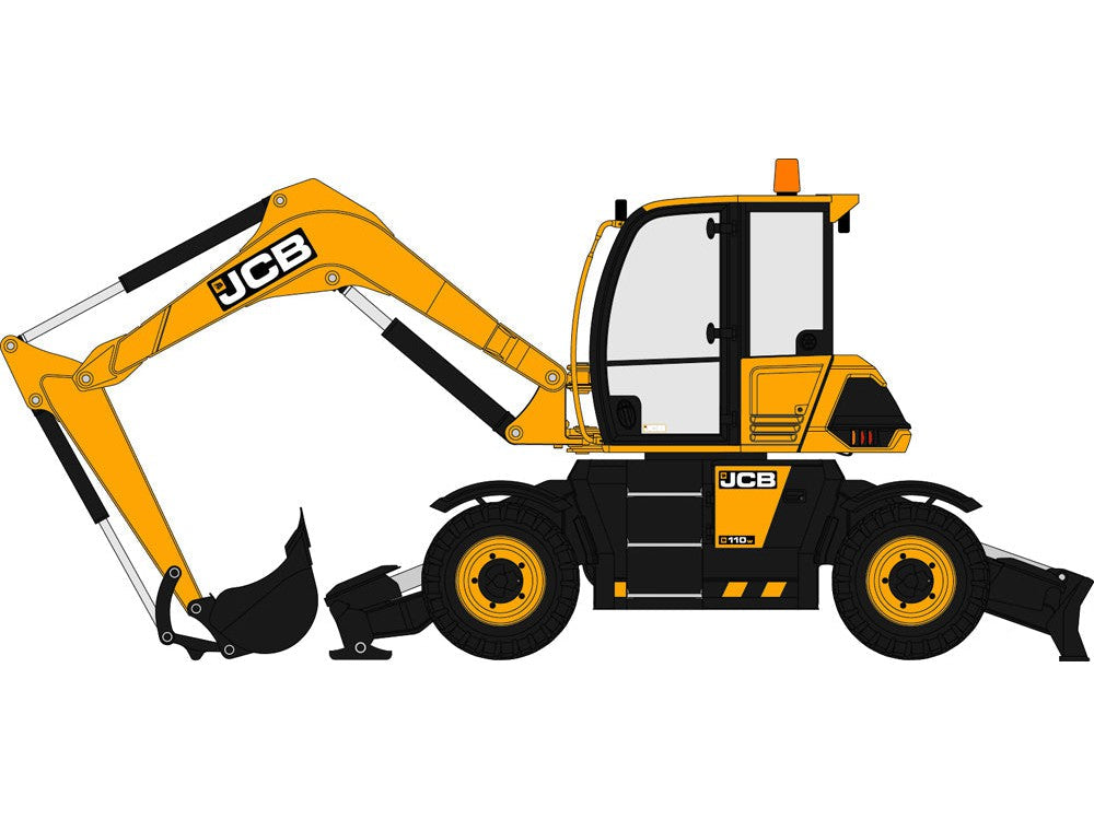 JCB Hydradig Shovel - 1:76 Scale Diecast Model Plant-Oxford Diecast-Diecast Model Centre