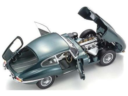 Jaguar E-Type 3.8L Coupe MK1 1961 Dk Green 1:18 Scale Diecast Model Car – Kyosho-Kyosho-Diecast Model Centre