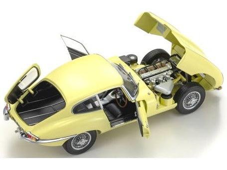 Jaguar E-Type 3.8L Coupe MK1 1961 Pale Primrose 1:18 Scale Diecast Model Car – Kyosho-Kyosho-Diecast Model Centre