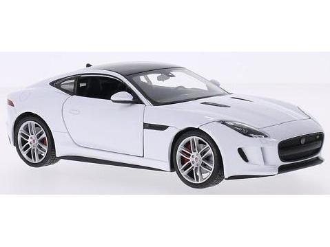Jaguar F-Type Coupe White 1:24 Scale Welly Diecast Model-Welly-Diecast Model Centre