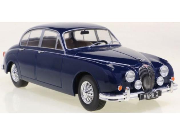 Jaguar Mk2 Dark Blue 1960 1:24 Scale Diecast Model Car – WhiteBox-WhiteBox-Diecast Model Centre