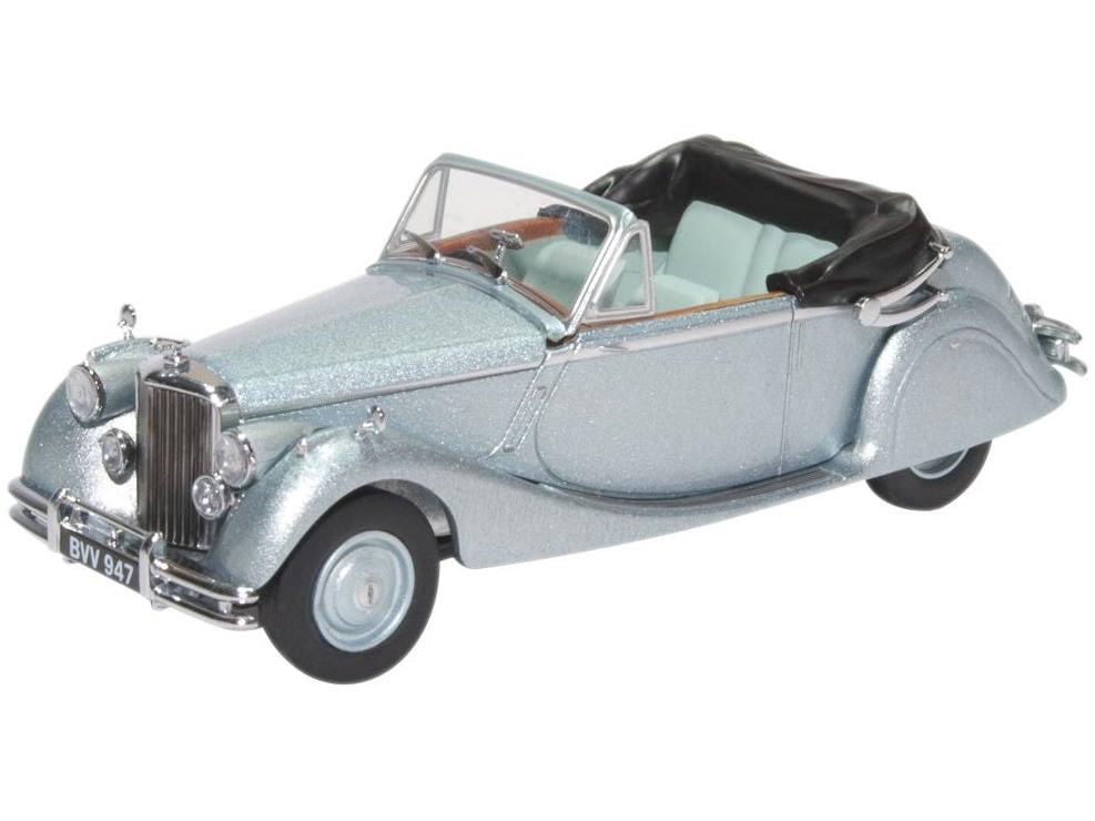 Jaguar MkV DHC Open - Opalescent Silver 1:43 Scale Diecast Car – Oxford Diecast-Oxford Diecast-Diecast Model Centre