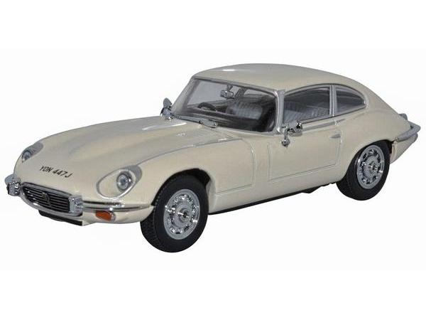 Jaguar V12 E Type Coupe Old English White 1:43 Scale Diecast Car – Oxford Diecast-Oxford Diecast-Diecast Model Centre