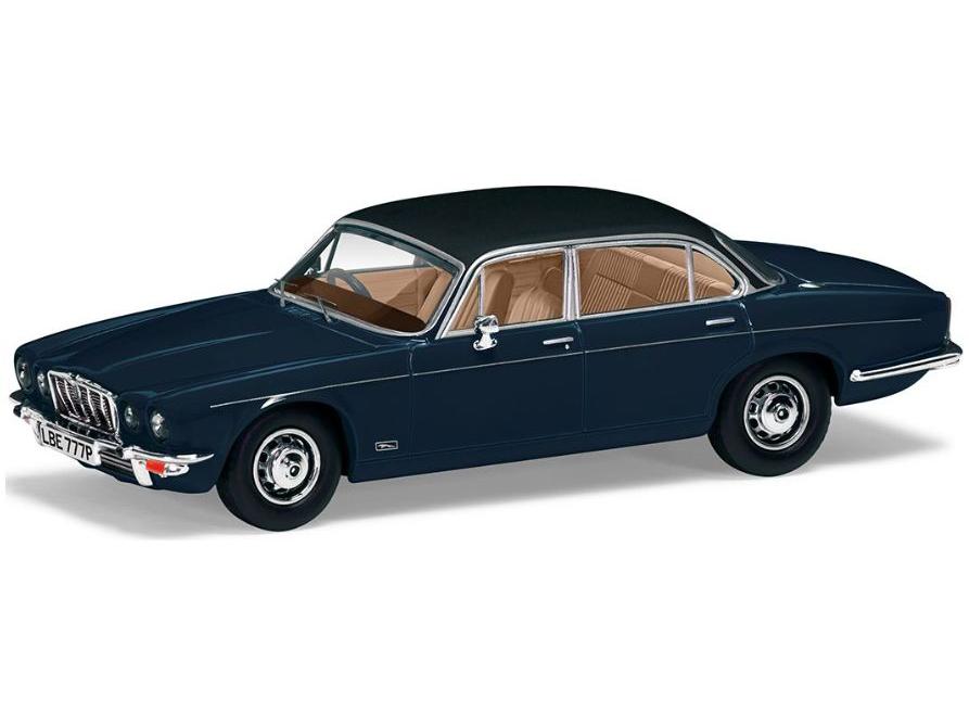 Jaguar XJ6 Series 2 Dark Blue 1:43 Scale Corgi Vanguards Diecast Model-Corgi-Diecast Model Centre