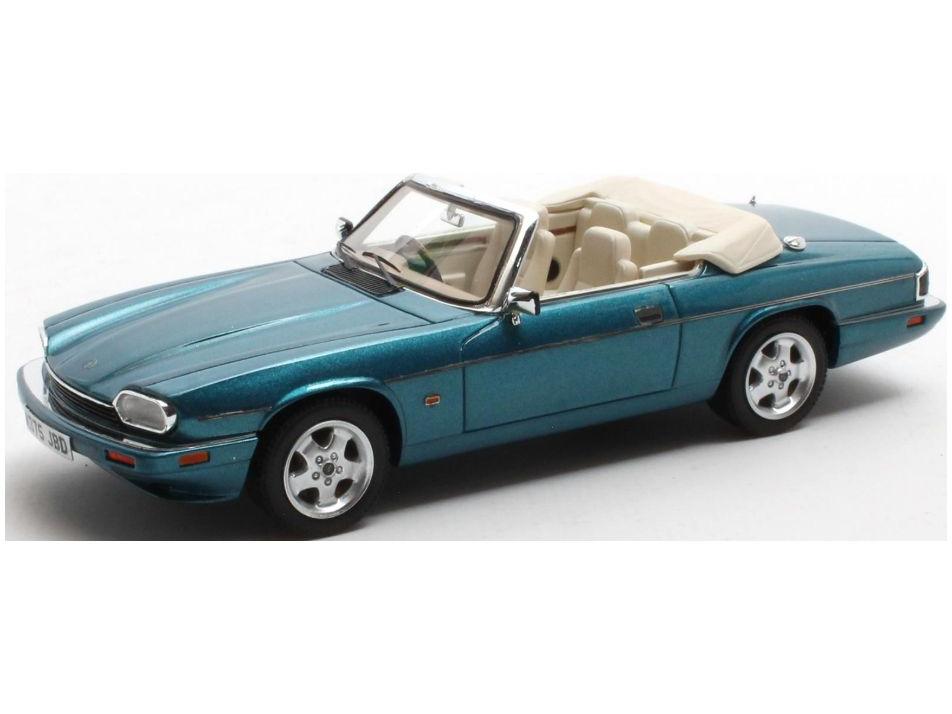Jaguar XJS 4.0 Celebration Turquoise Convertible Open 1995-1996 1:43 Scale Matrix Resin Model Car-Matrix-Diecast Model Centre