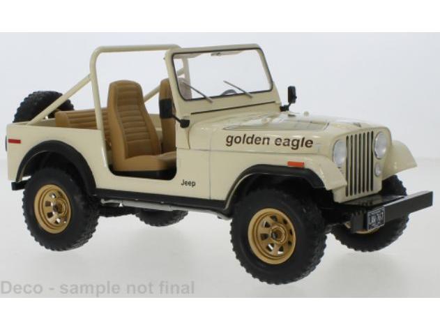 Jeep CJ-7 Golden Eagle 1980 Beige 1:18 Scale Diecast Model Car Group-Model Car Group-Diecast Model Centre