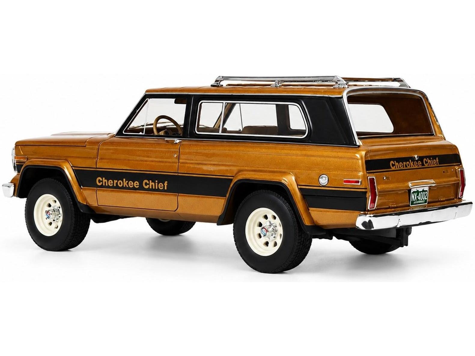 Jeep Cherokee Chief (SJ) Brown Metallic 1980-1983 1:18 Scale Resin Car – Cult-Cult-Diecast Model Centre