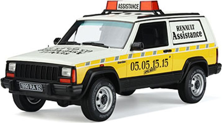 Jeep Cherokee Renault Assistance 1:18 Scale OttOmobile Resin Model-OttOmobile-Diecast Model Centre