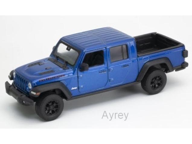 Jeep Gladiator 2007 Blue 1:24 Scale Welly Diecast Model-Welly-Diecast Model Centre