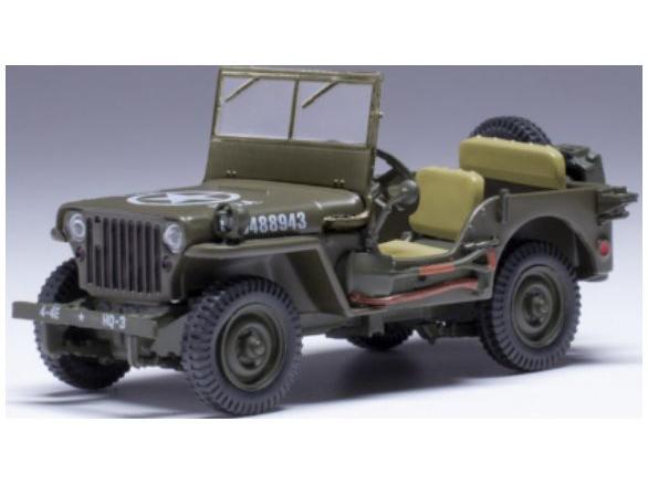 Jeep Willys MB Olive 1943 1:43 Scale IXO Diecast Model Car-IXO-Diecast Model Centre