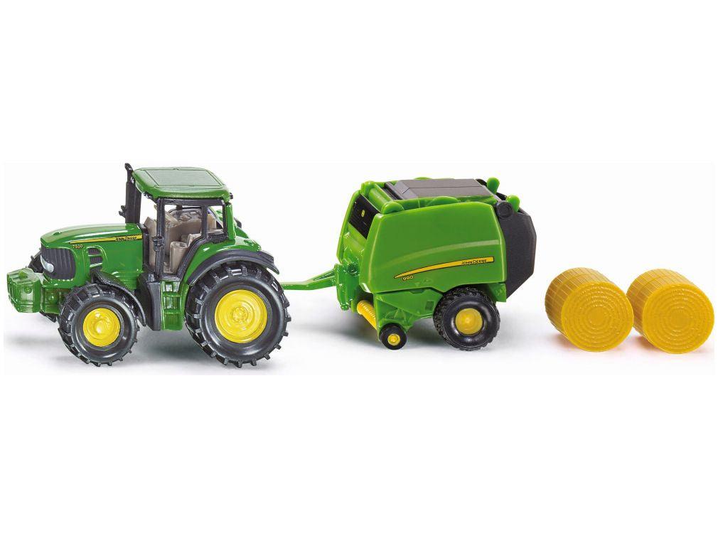 John Deere Tractor W/Baler 1:87 Scale Siku-Siku-Diecast Model Centre