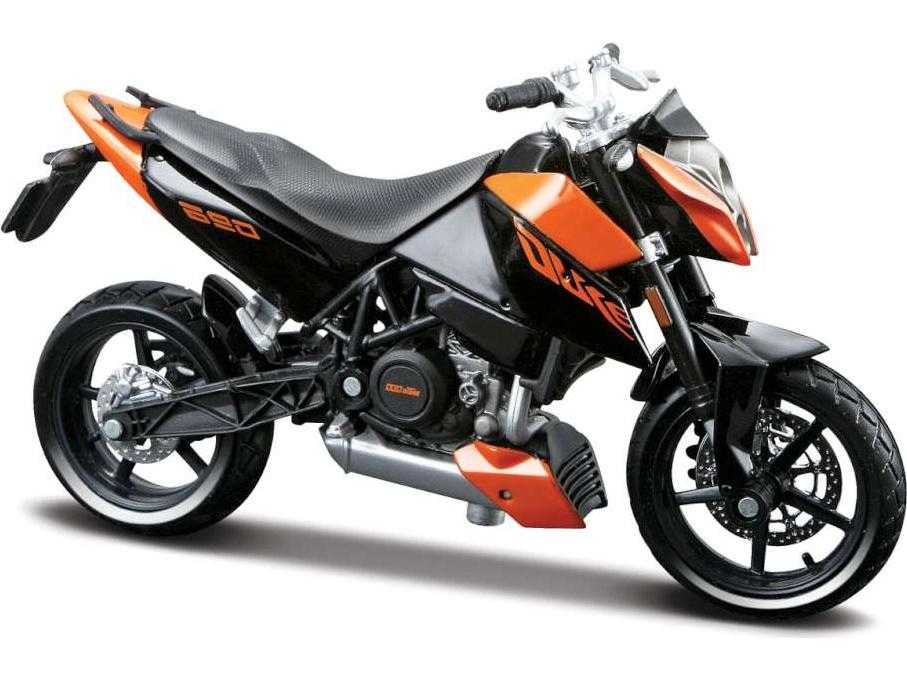 KTM 690 Duke 3 Black/Orange 1:18 Scale Maisto Diecast Model-Maisto-Diecast Model Centre