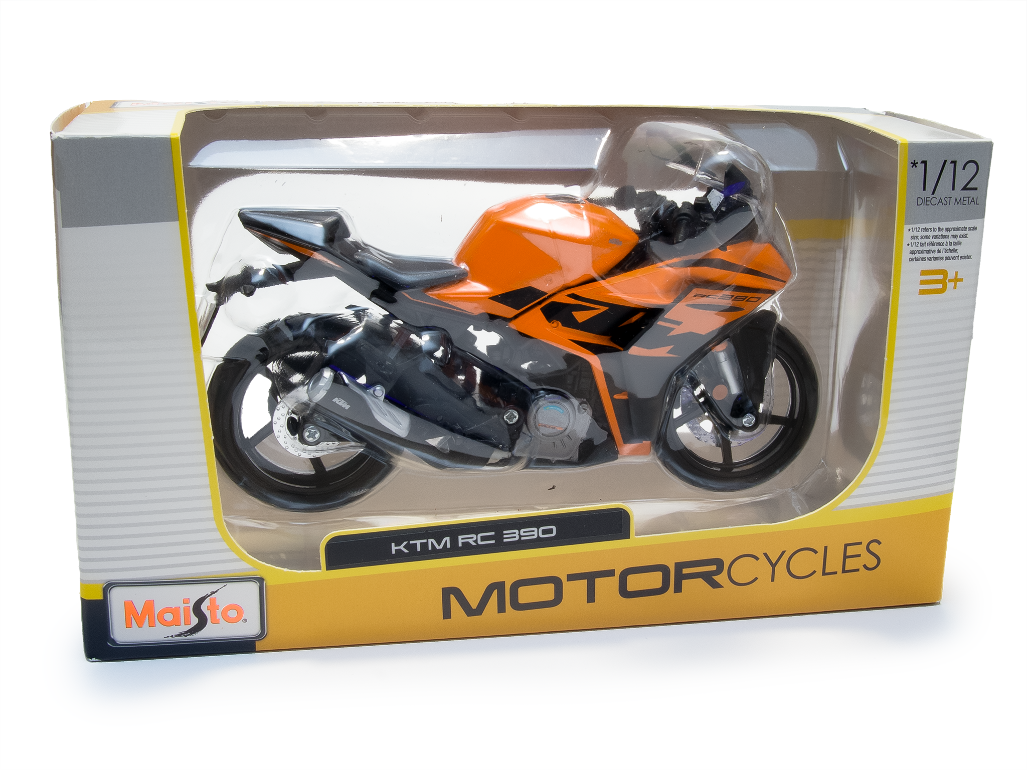 KTM RC 390 Orange 1:12 Scale Maisto Diecast Model
