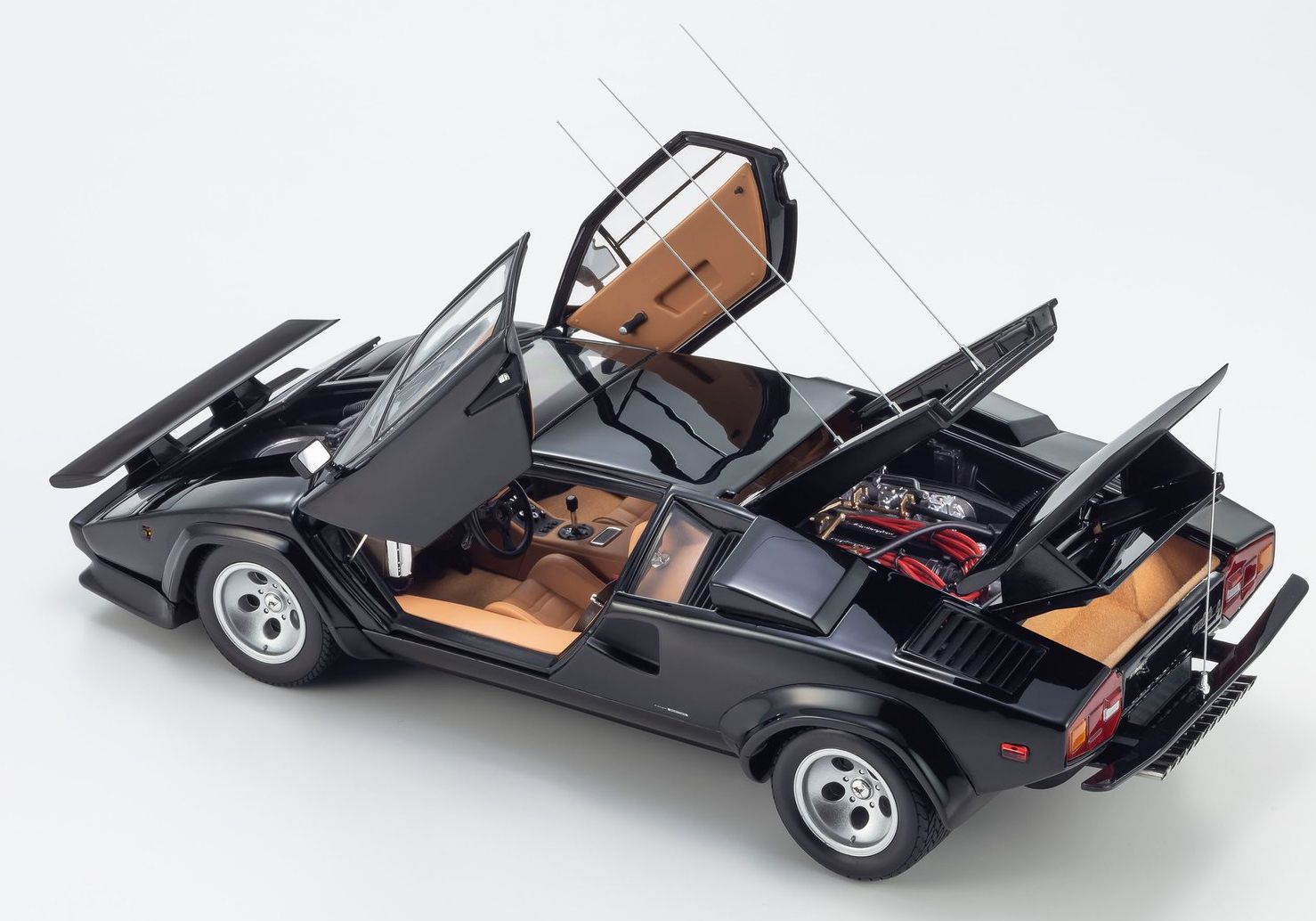 Lamborghini Countach LP400S The Cannonball Run Black 1:18 Scale Kyosho Diecast Model Car-Kyosho-Diecast Model Centre