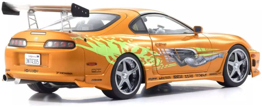 Toyota Supra Turbo Fast and Furious Orange Pearl 1:18 Scale Kyosho Diecast Model Car-Kyosho-Diecast Model Centre