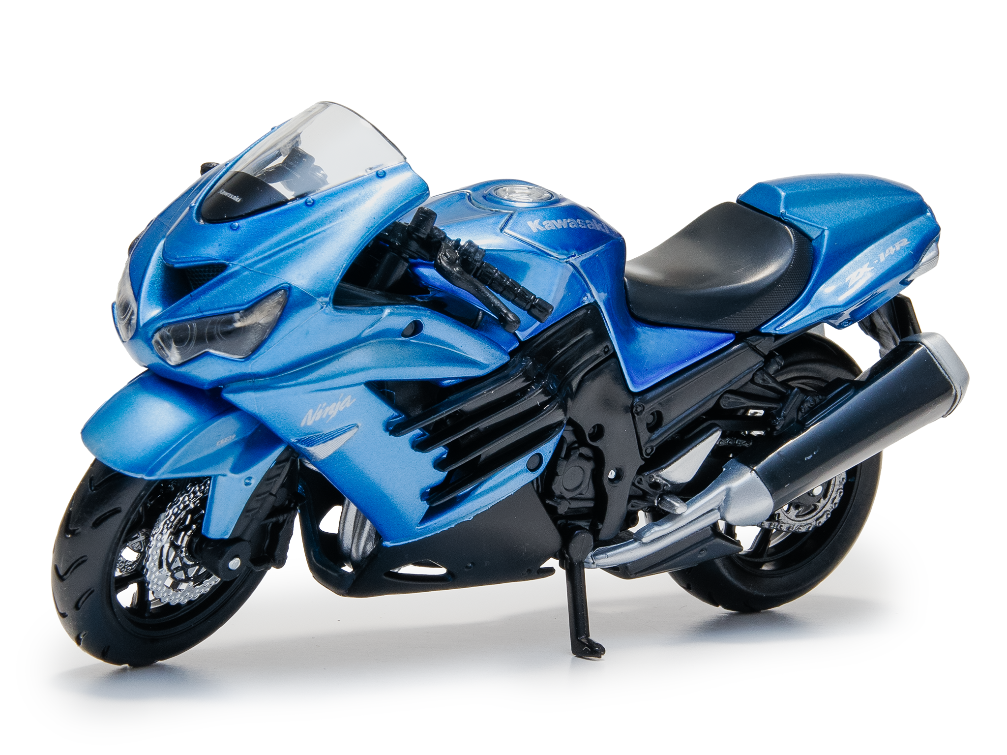 Kawasaki Ninja ZX-14R blue 1:18 Scale Motorcycle Model
