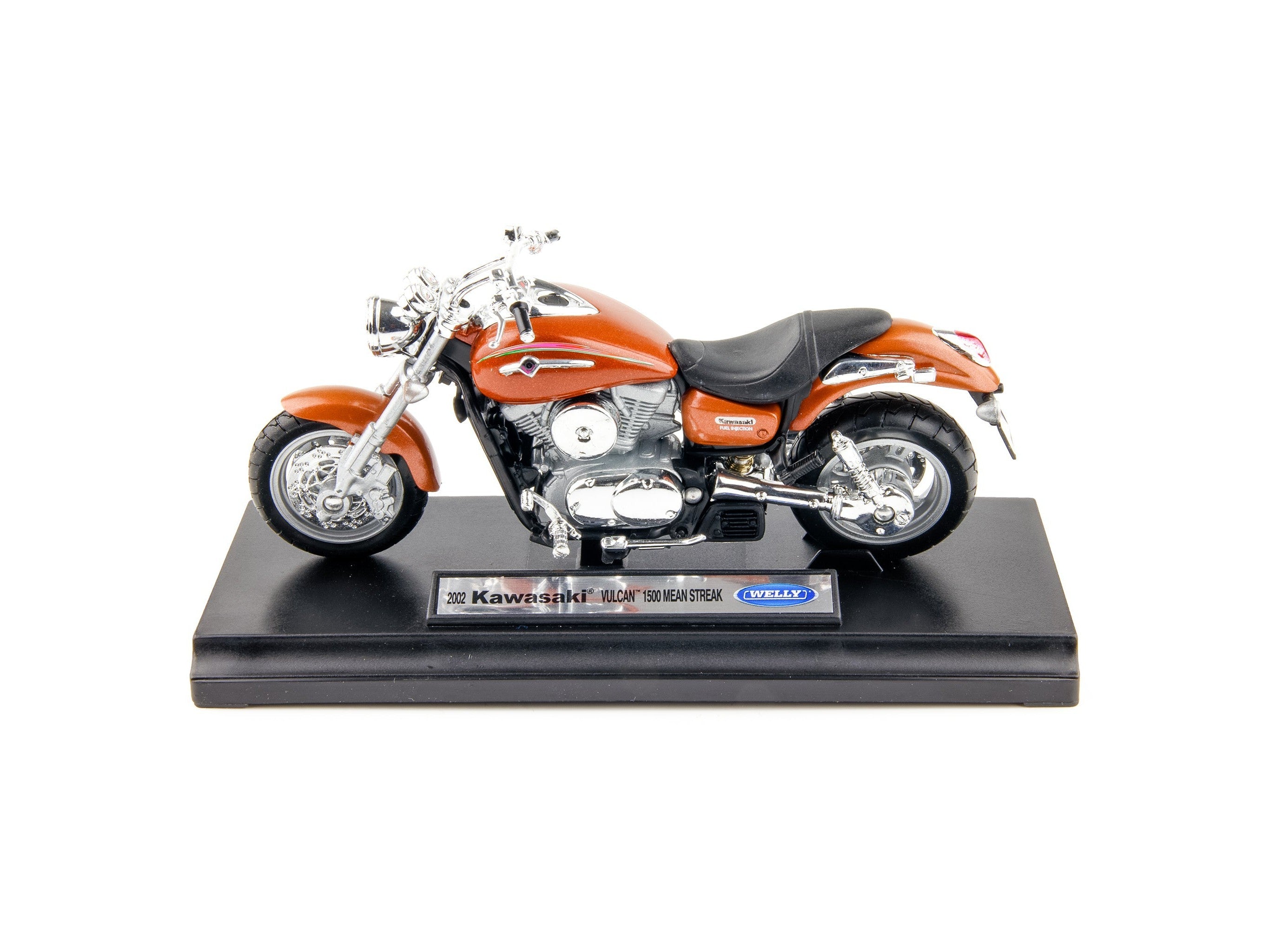 Kawasaki Vulcan 1500 Mean Streak 2002 bronze - 1:18 Scale Model Motorcycle-Welly-Diecast Model Centre
