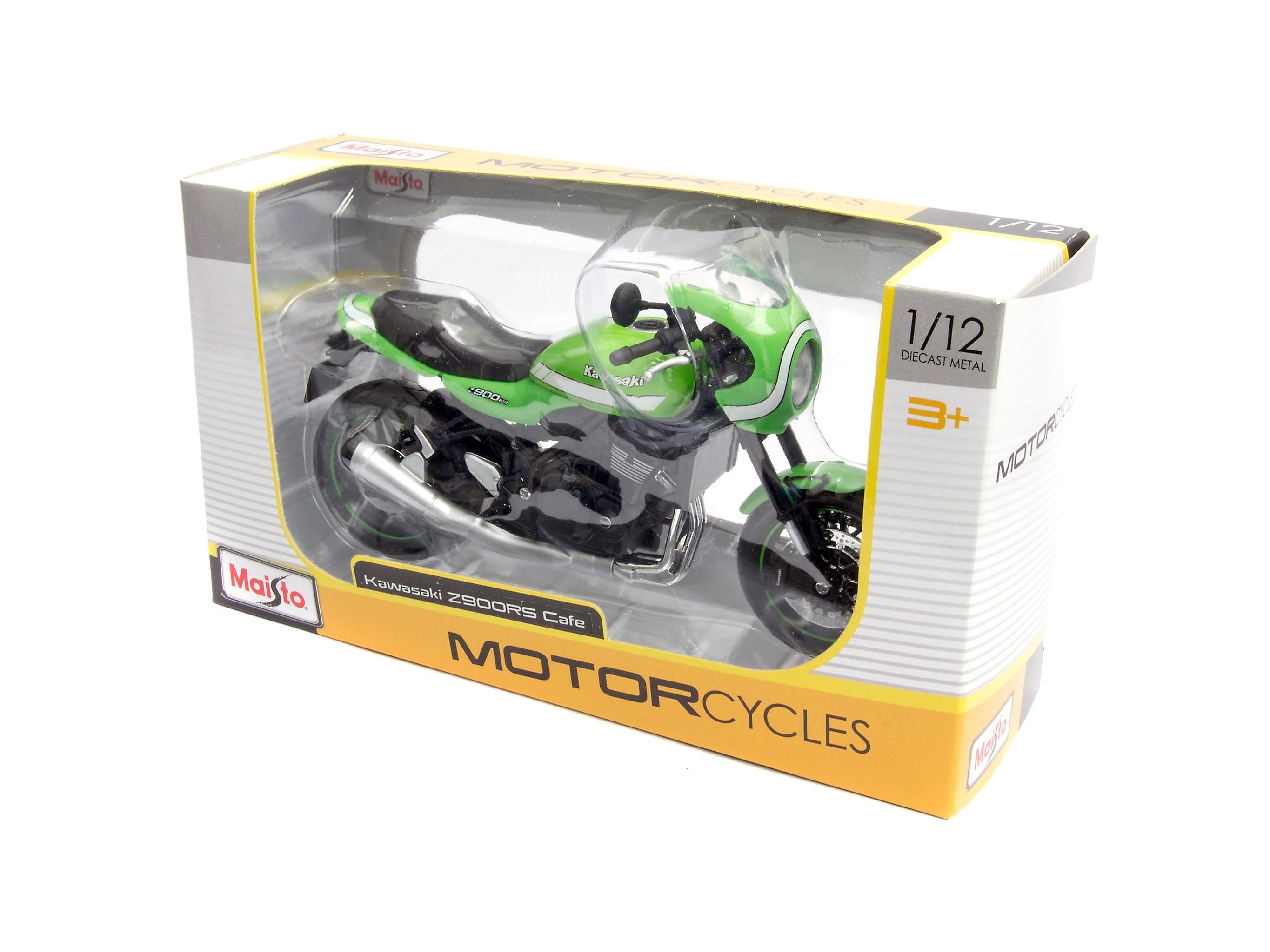Kawasaki Z900RS Cafe Green/White 1:12 Scale Maisto Diecast Model Motorcycle-Maisto-Diecast Model Centre