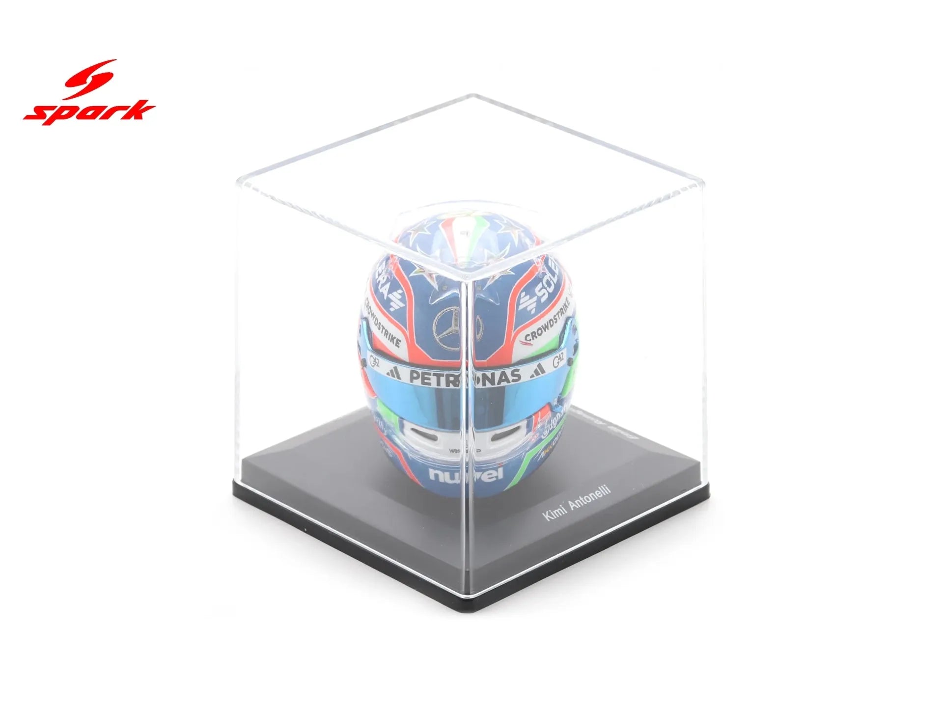 Kimi Antonelli F1 Emilia Romagna GP 2025 Helmet 1:5 Scale Resin Replica – Spark-Spark-Diecast Model Centre
