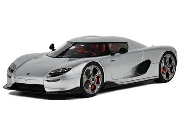 Koenigsegg CC850 Moon Silver 1:18 Scale GT Spirit Resin Model Car-GT Spirit-Diecast Model Centre