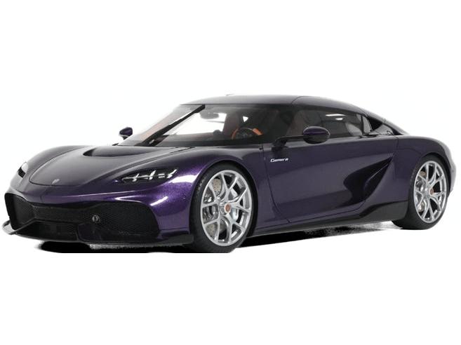Koenigsegg Gemera Purple 2020 1:18 Scale Resin Model Car – GT Spirit-GT Spirit-Diecast Model Centre