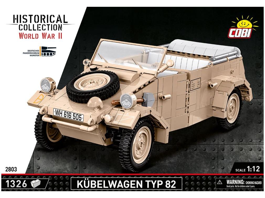 Kubelwagen TYP 82 WWII (1290 pcs) Cobi Brick Build Kit-Cobi-Diecast Model Centre