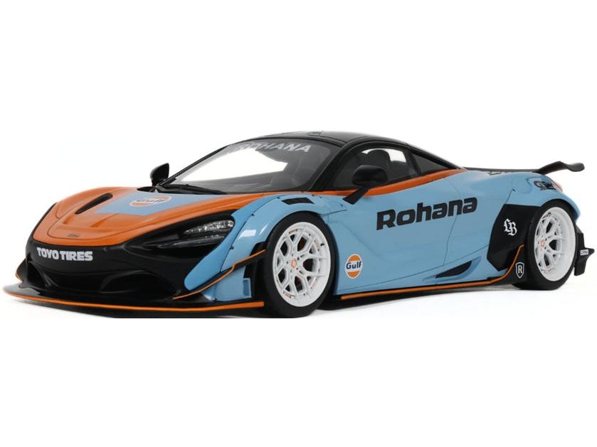 LB-Works 720S Orange and Blue 2017 1:18 Scale Resin Car – GT Spirit-GT Spirit-Diecast Model Centre