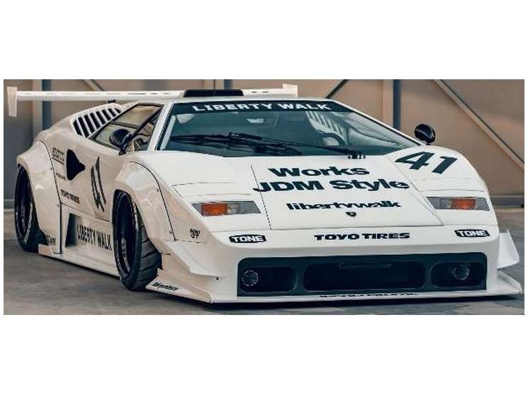 LB-Works Countach White 2023 (Z356-WH) 1:18 Scale Resin Car – GT Spirit-GT Spirit-Diecast Model Centre