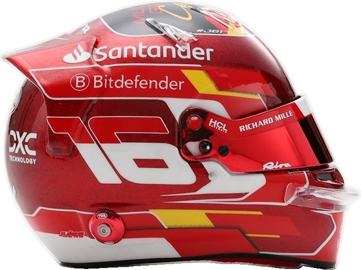 Charles Leclerc F1 Abu Dhabi GP 2024 Helmet 1:5 Scale Resin Replica – Looksmart