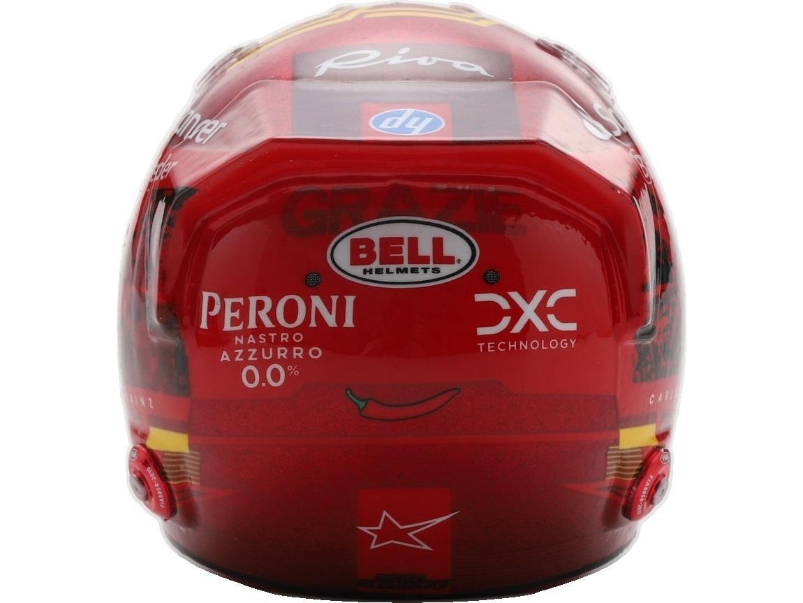 Carlos Sainz F1 Abu Dhabi GP 2024 Helmet 1:5 Scale Resin Replica – Looksmart