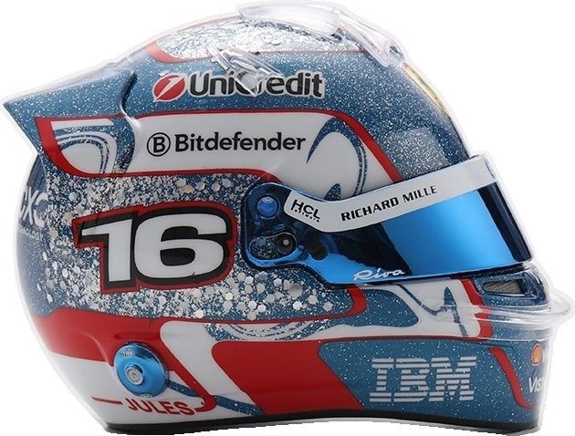 Charles Leclerc F1 Singapore GP 2025 Helmet 1:5 Scale Resin Replica – Looksmart