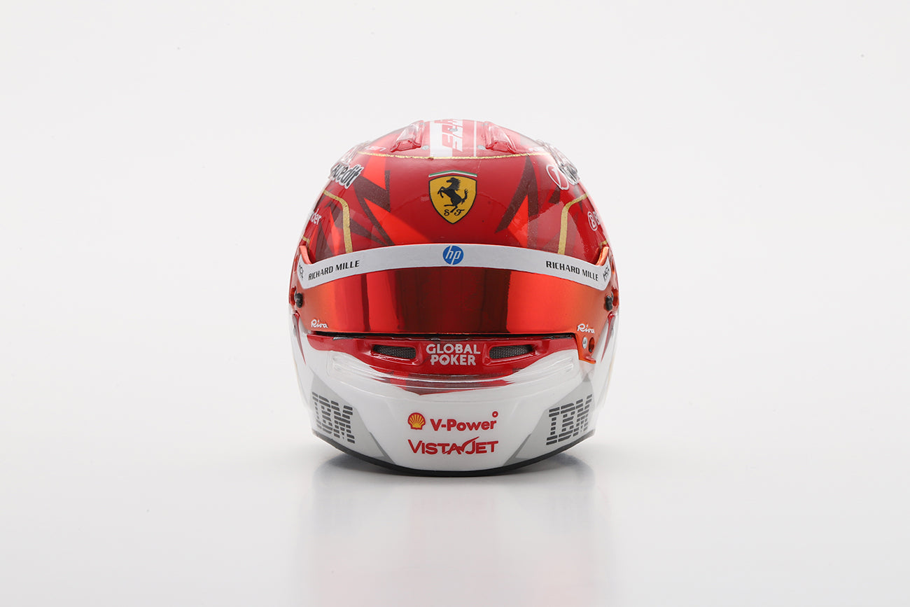 Charles Leclerc F1 Las Vegas GP 2025 Helmet 1:5 Scale Resin Replica – Looksmart