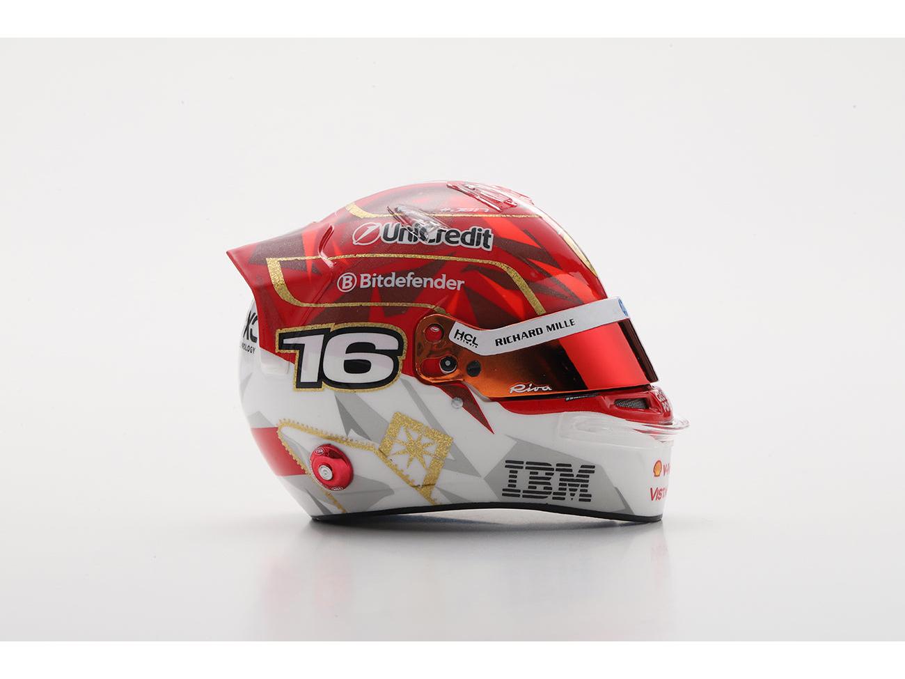 Charles Leclerc F1 Las Vegas GP 2025 Helmet 1:5 Scale Resin Replica – Looksmart