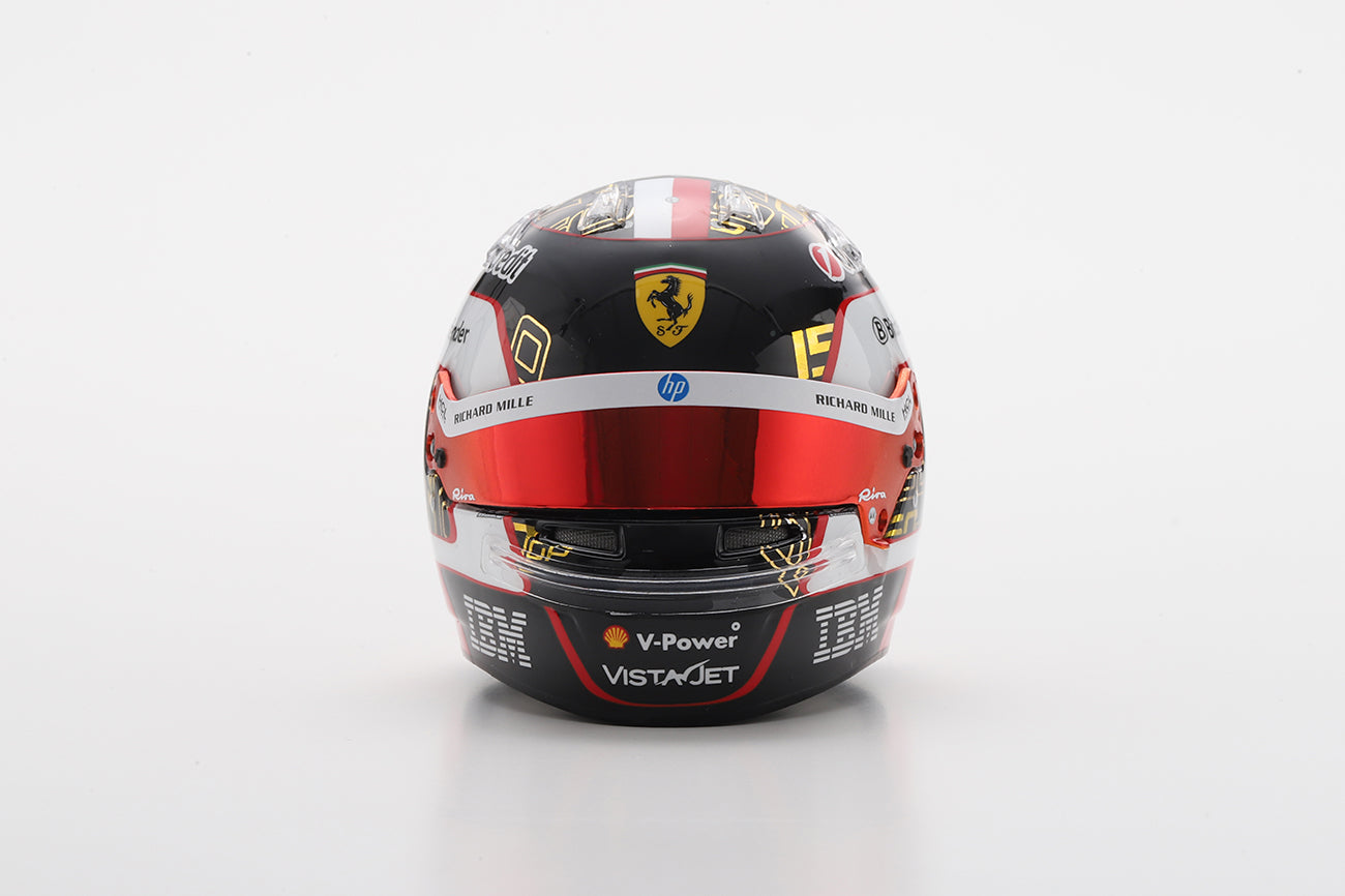 Charles Leclerc F1 Abu Dhabi GP 2025 Helmet 1:5 Scale Resin Replica – Looksmart