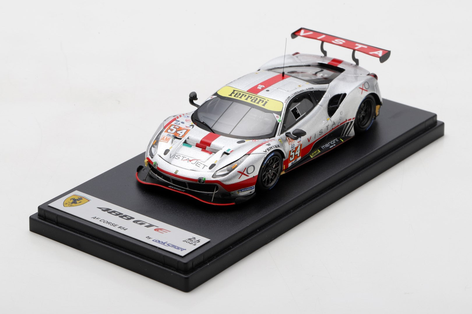 Ferrari 488 GTE EVO #54 AF Corse 24H Le Mans 2023 Flohr/Castellacci/Rigon 1:43 Scale Looksmart Resin Model Car