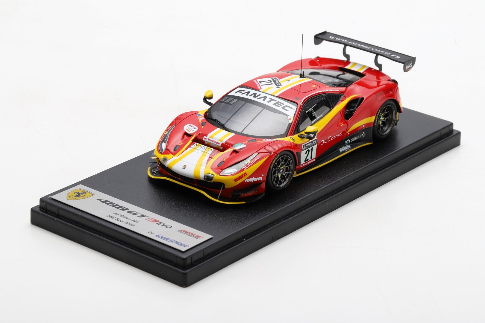 Ferrari 488 GT3 #21 AF Corse 24H Spa 2022 Delacour/Sbirrazzuoli/Balzan/Perel 1:43 Scale Looksmart Resin Model Car