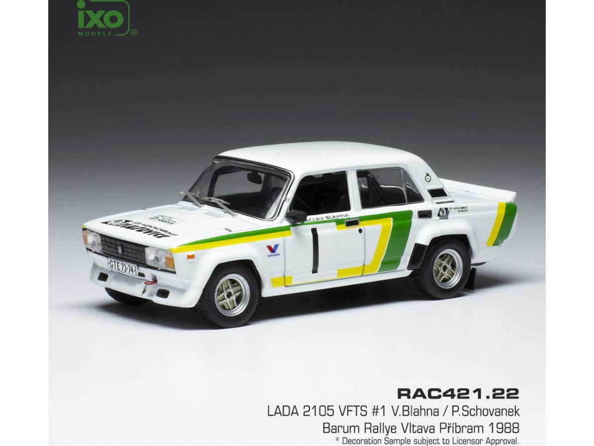 Lada 2105 VFTS #1 Vltava Pribram Rallye 1988 V.Blahna/P.Schovanek 1:43 Scale IXO Diecast Model Car-IXO-Diecast Model Centre
