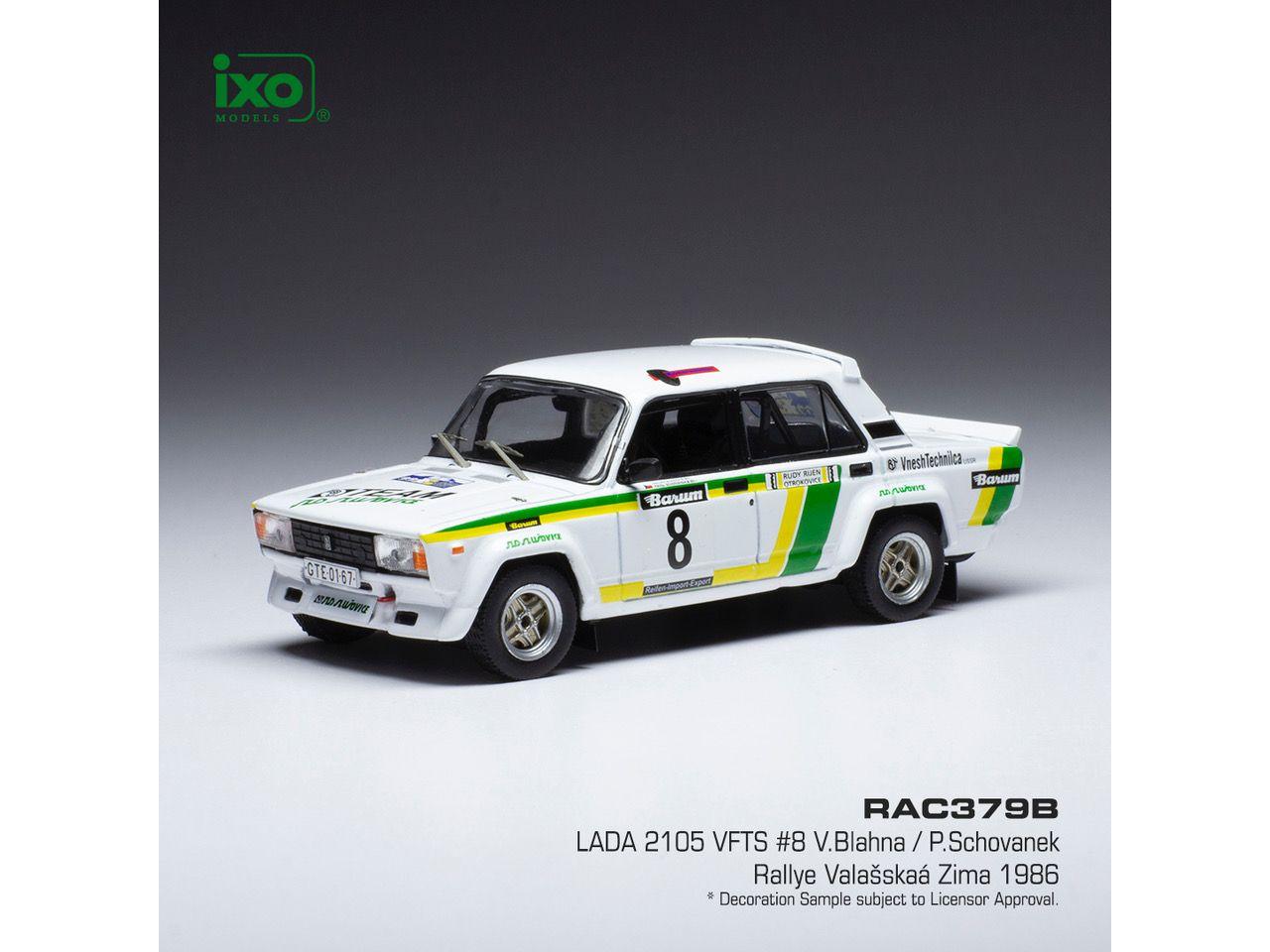 Lada 2105 VFTS #8 Rallye Valasskaa Zima 1986 V.Blahna/P.Schovanek 1:43 Scale IXO Diecast Model Car-IXO-Diecast Model Centre