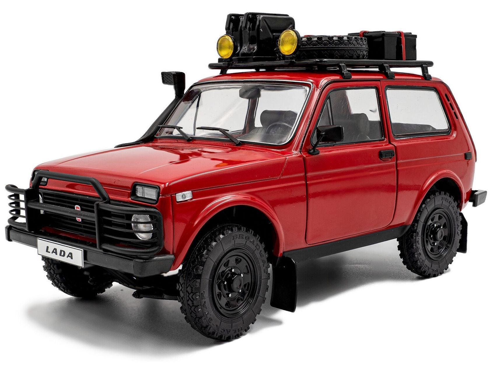 Lada Niva Red 1980 1:18 Scale Solido Diecast Model Car-Solido-Diecast Model Centre